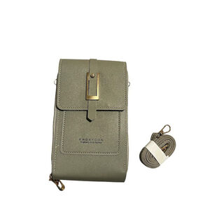 Endaycon Crossbody Bag Wallet Clutch Unisex Touchscreen Light Green Medium NEW